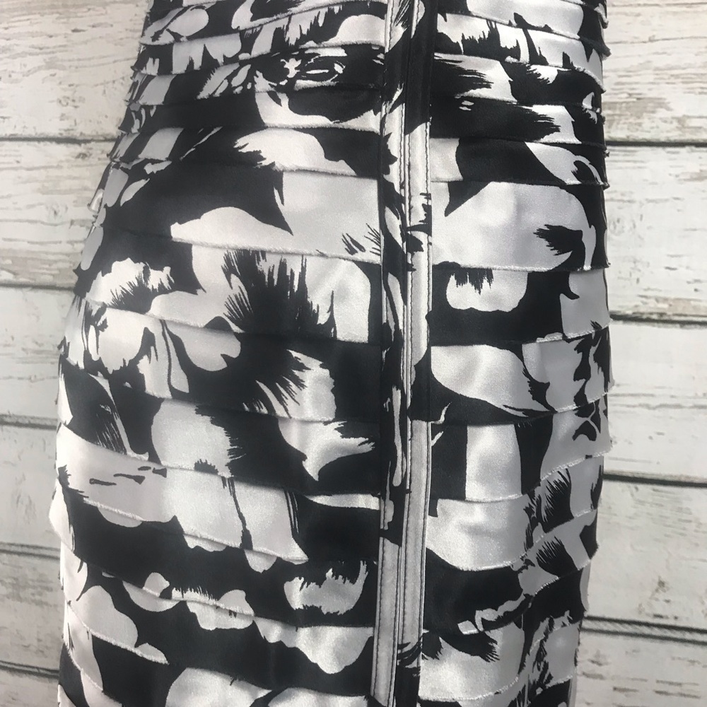 C6 White House Black Market  Bodycon Satin Dress 2 - Picture 5 of 7
